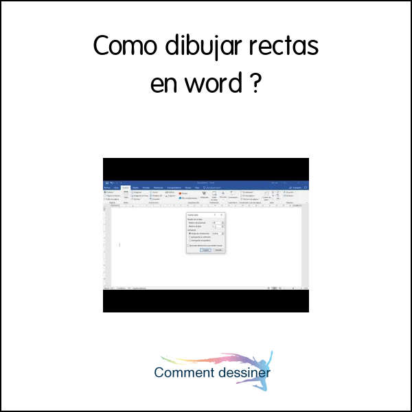 Como dibujar rectas en word